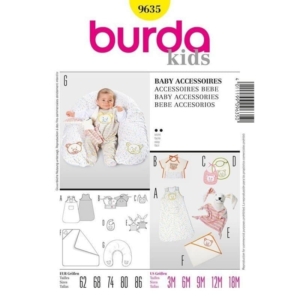 Burda Schnittmuster 9635 Baby Accessoires