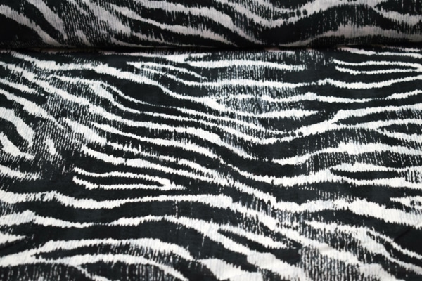 Viskose Stoff mit Zebra Muster